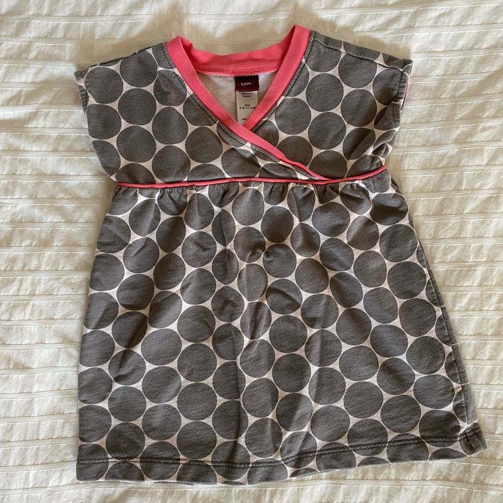 Tea Collection polka dot dress, 6-12mos